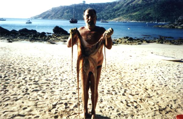 Me and the Octopus in Ya Noi Beach